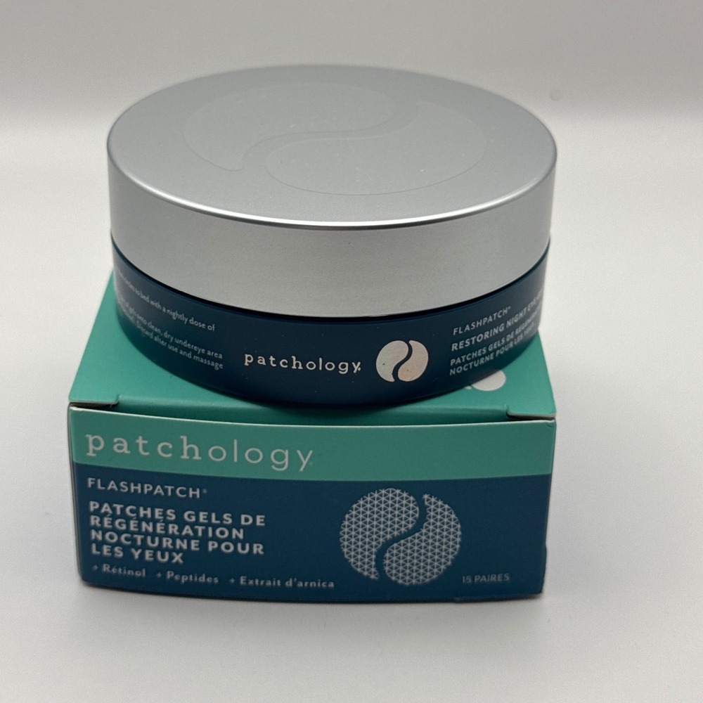 Patchology‎ FlashPatch Restoring Night Eye Gels 15 Pairs Retinol Peptides Arnica